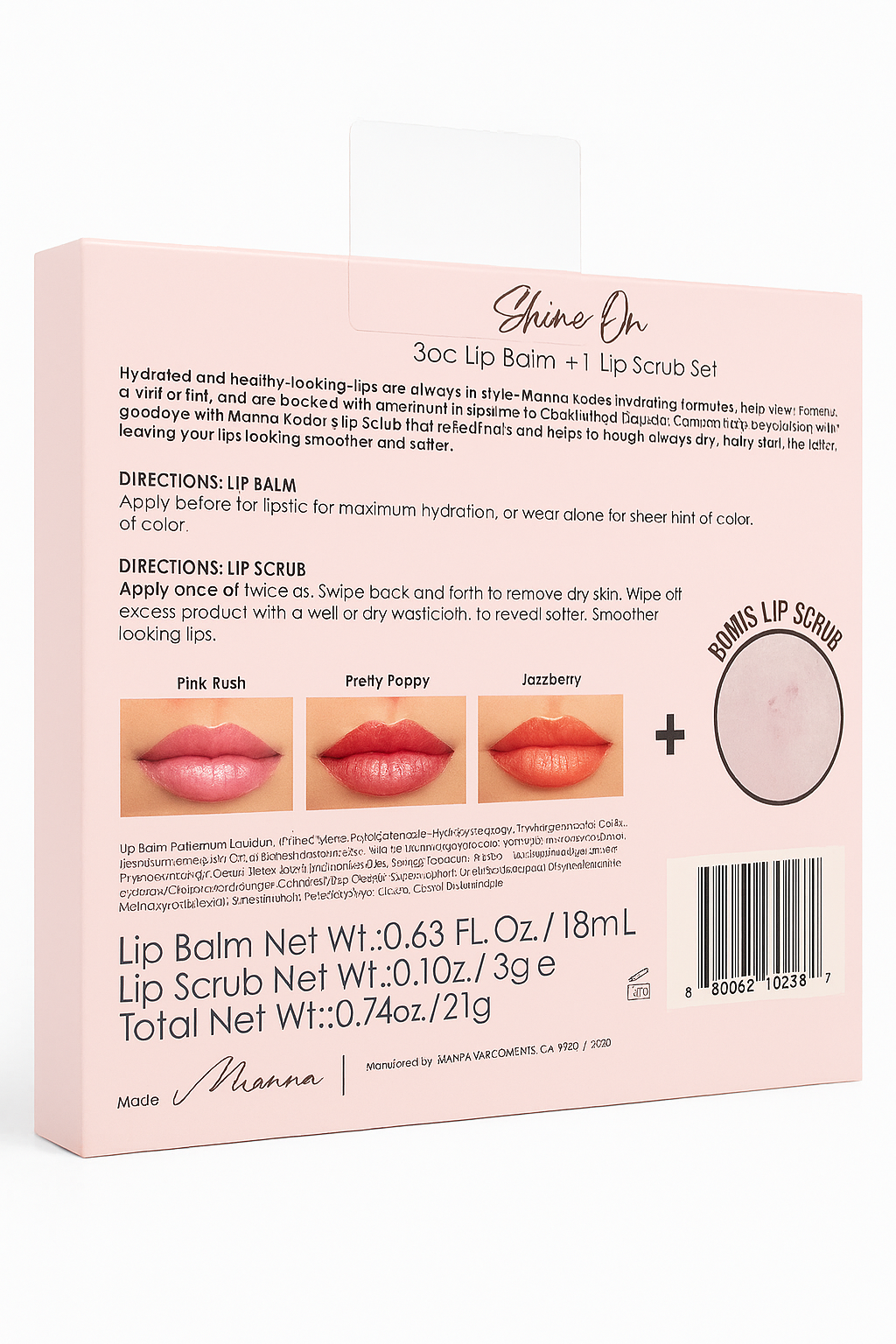 Set Baume à Lèvres Teinté – Shine On | Manna Kadar (3 pièces)