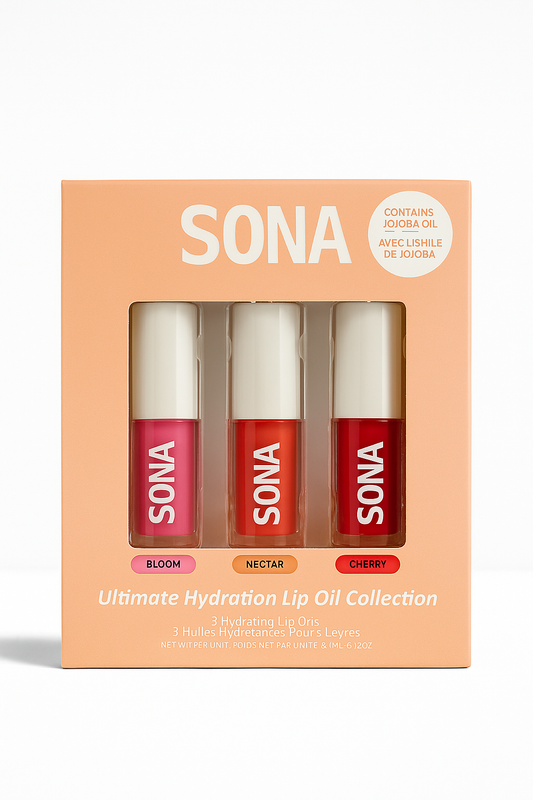 Sona –Coffret de 3 huiles pour les lèvres
