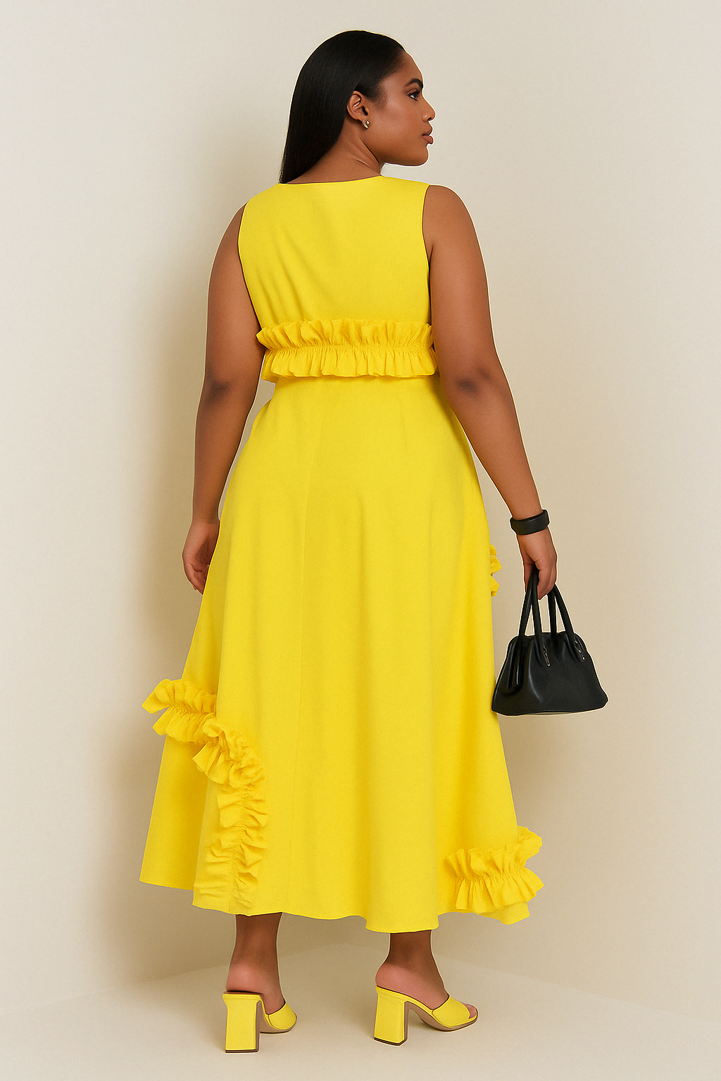 Robe Malsa Soleil Ruffle