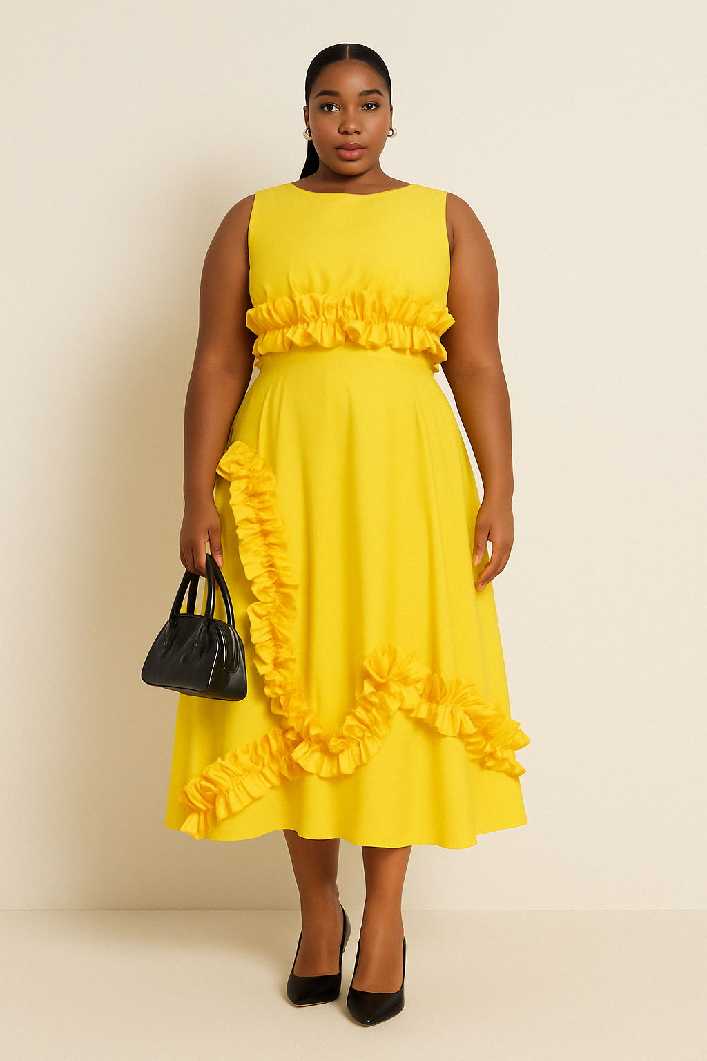 Robe Malsa Soleil Ruffle