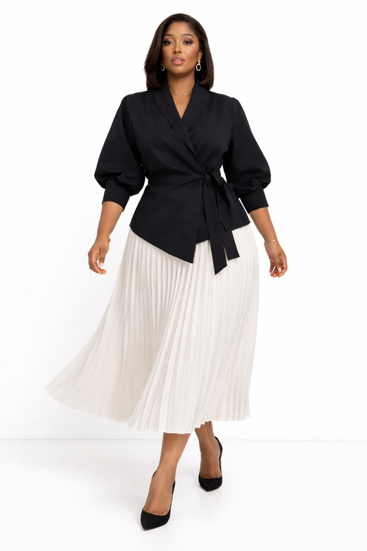 Ensemble Élégance Plissée – Collection Signature