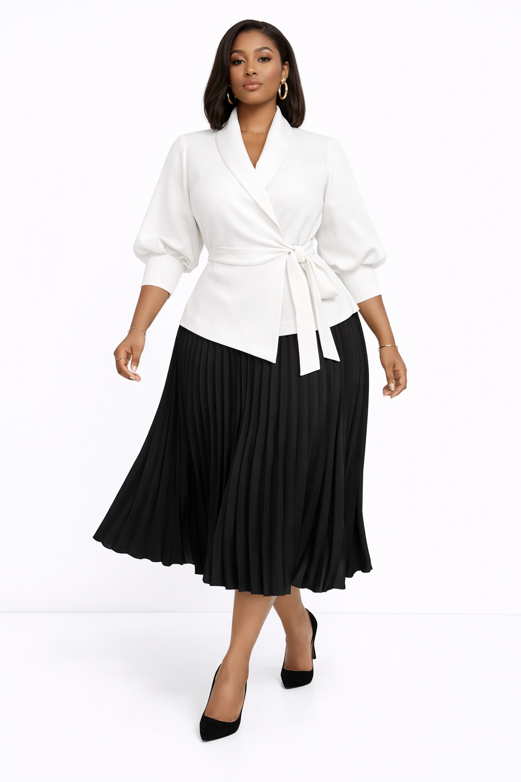 Ensemble Élégance Plissée – Collection Signature
