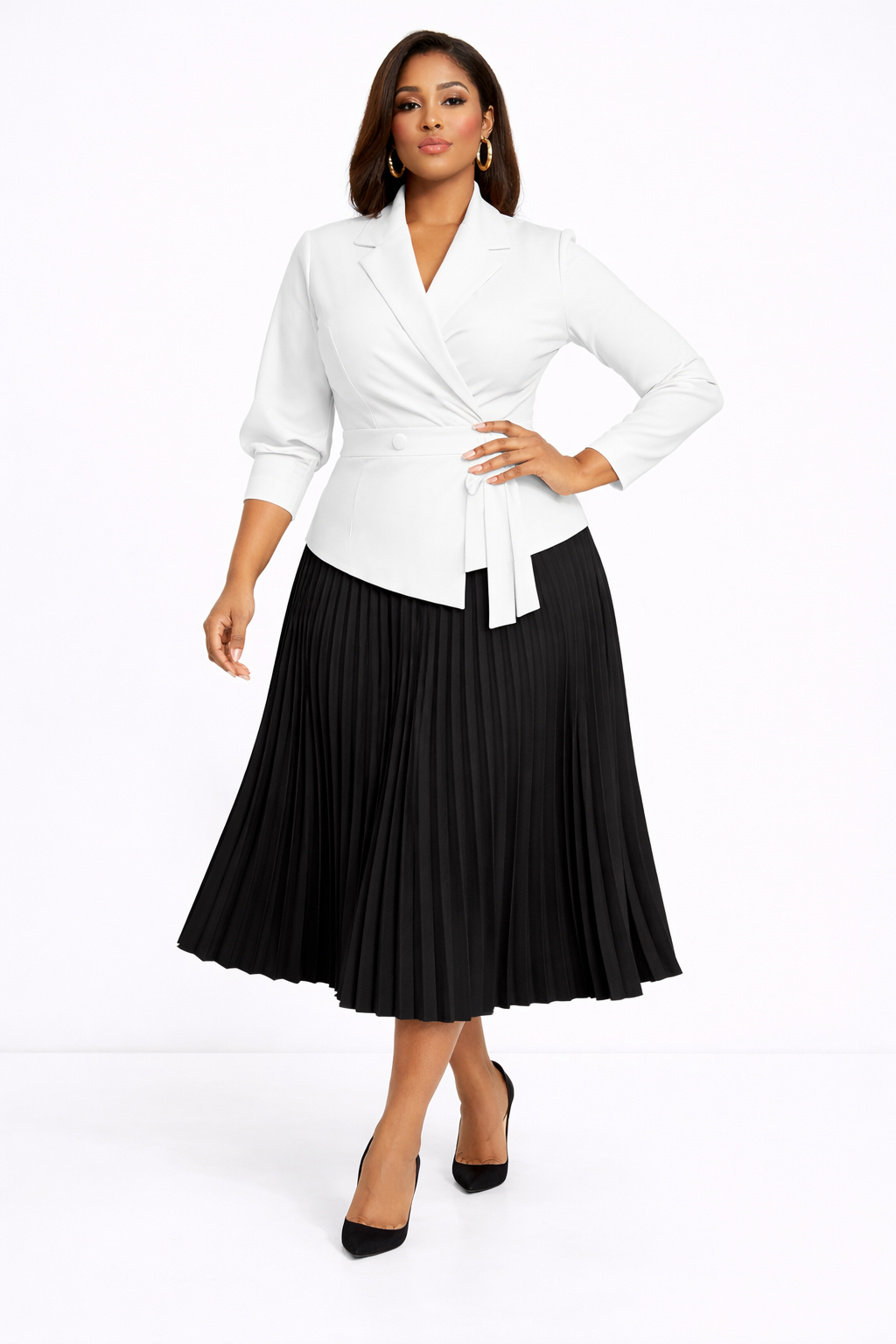 Ensemble Élégance Plissée – Collection Signature