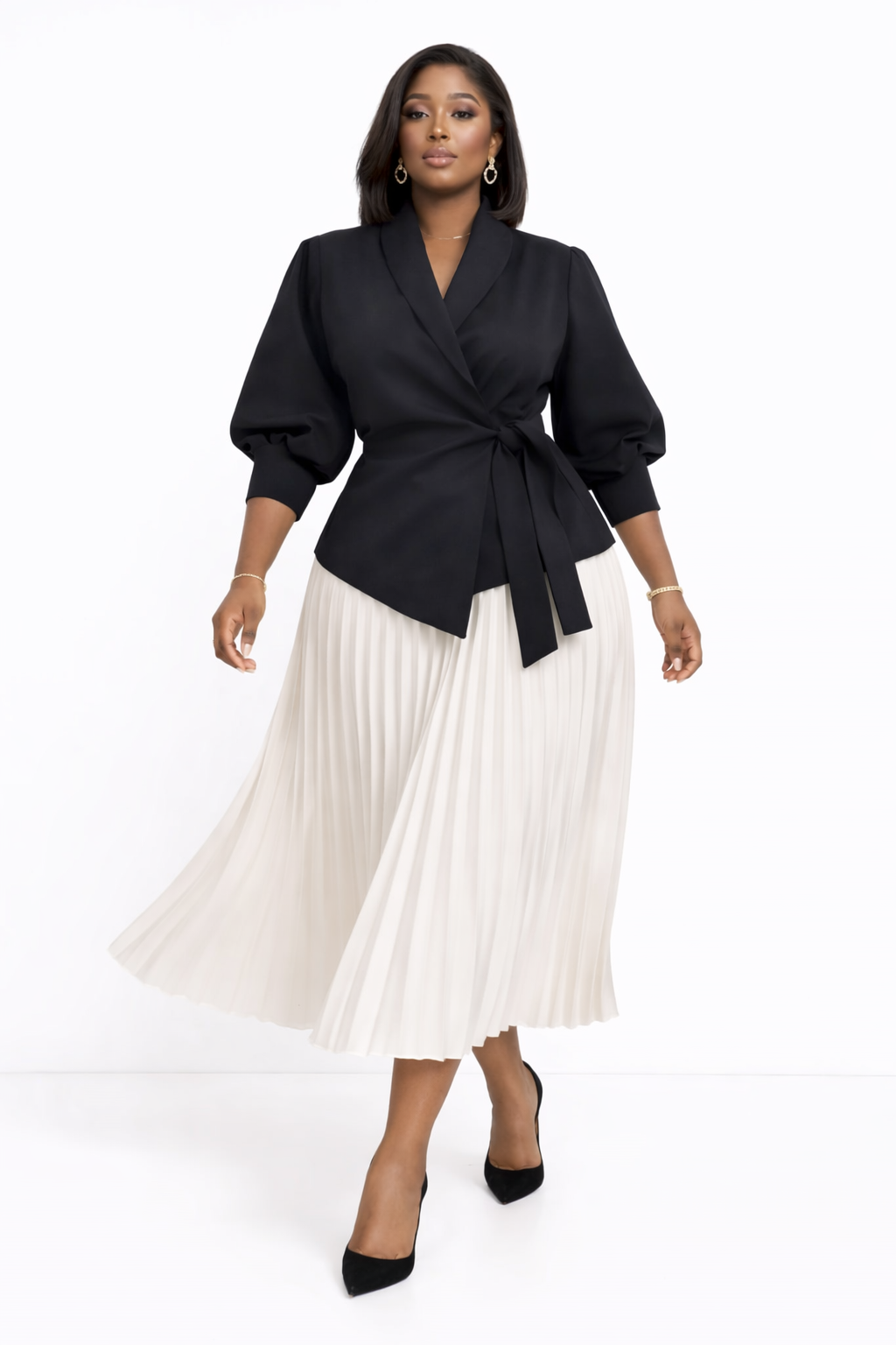 Ensemble Élégance Plissée – Collection Signature