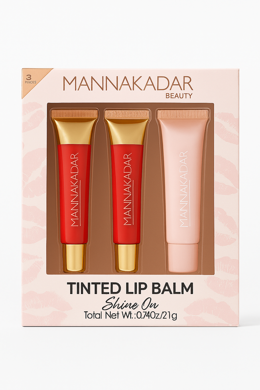 Set Baume à Lèvres Teinté – Shine On | Manna Kadar (3 pièces)