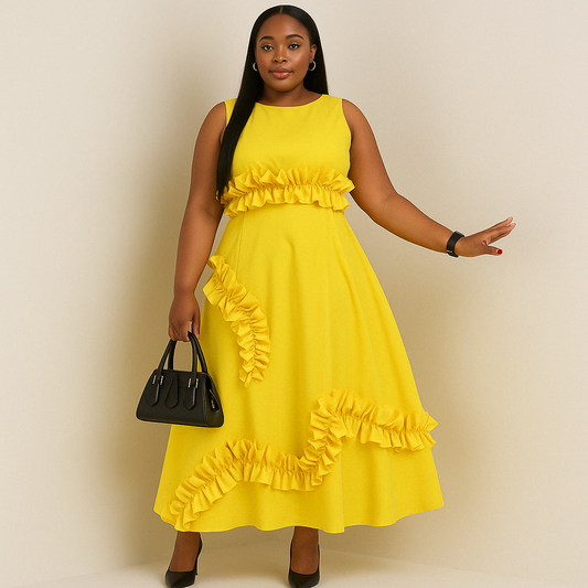 Robe Malsa Soleil Ruffle